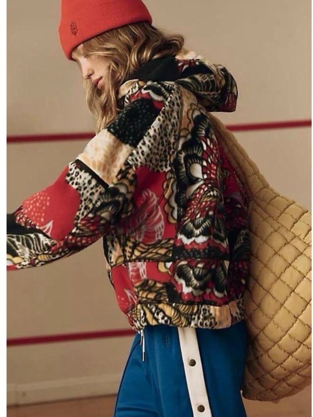 Free People Movement Wild And Free Printed Fleece Pullover NEW Size Small - Picture 6 of 16